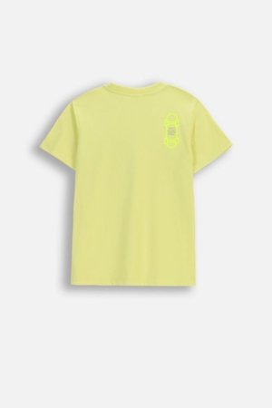 COCCODRILLO t-krekls ar īsam piedurknēm, dzelteni, WC6143203NBJ-004-164, 164 cm 