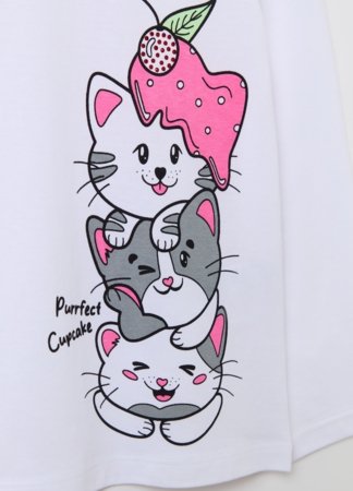 OVS t-krekls ar garām piedurknēm, balti, 140 cm, 002073861 