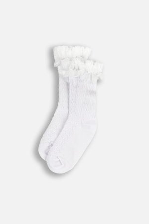 COCCODRILLO zeķes SOCKS GIRL, balts, cm 