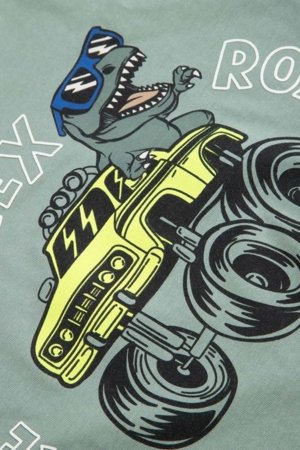 COCCODRILLO t-krekls ar garām piedurknēm, zali, cm 