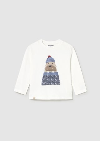 MAYORAL t-krekls ar garām piedurknēm, cream, 2.070-65 