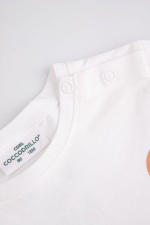 COCCODRILLO t-krekls ar īsam piedurknēm, krēmkrāsa, 