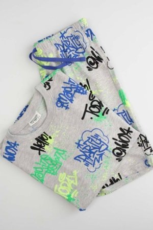 COCCODRILLO pidžama, pelēka, WC6448215PJS-022-140, 140/146 izmērs 