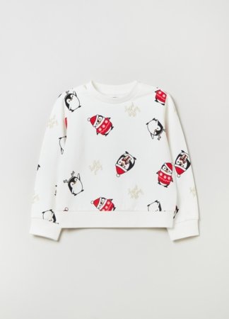OVS GIRL3-10Y SWEATSHIRTS 2H 9-10 WHITE 001913545 