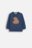 COCCODRILLO t-krekls FOREST FRIENDS BOY NEWBORN, zils, ZC5143103FBN-015-080, 80 cm