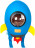 SUPER CUTE mugursoma - raķete, SF038 SF038